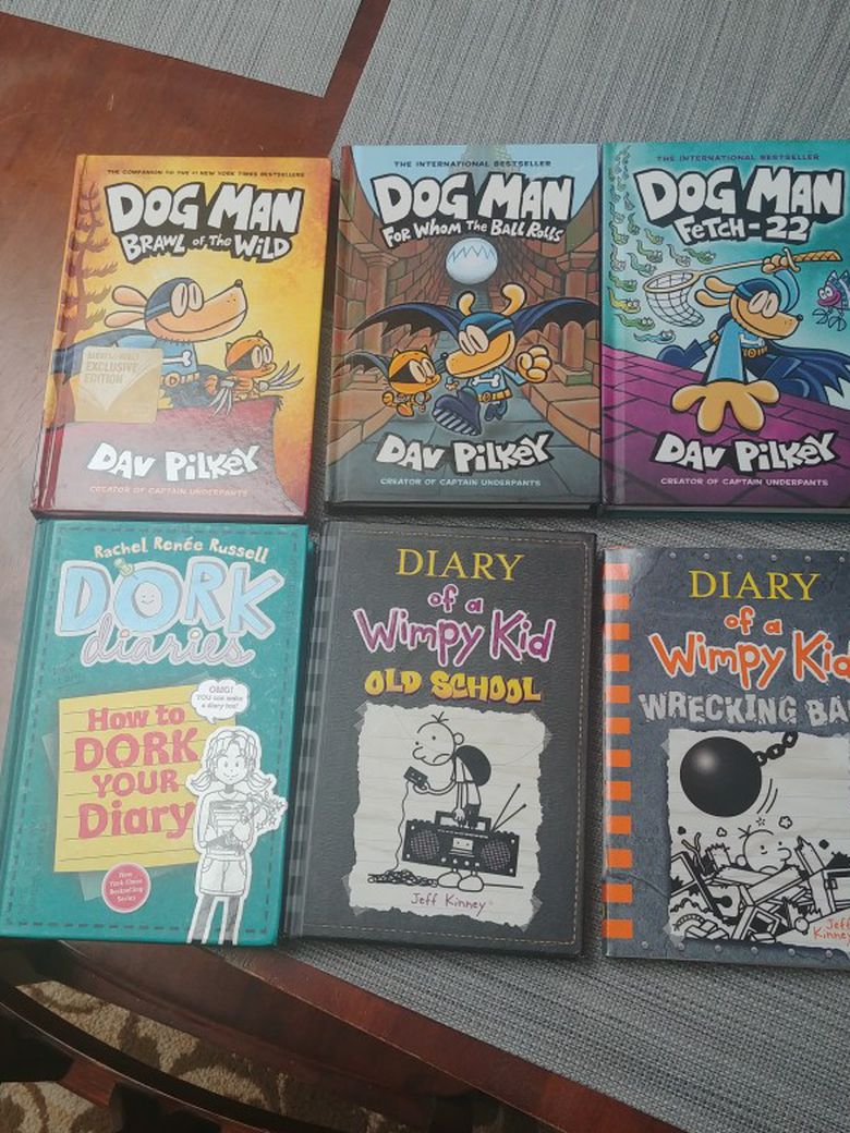 Dog Man/Diary Of A Wimpy Kid Books