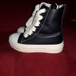 ** CHRISTIAN ZEROTRE CRO3 BLACK BOOTS MADE IN ITALY// SIZE 39