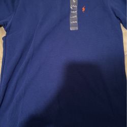 Polo Ralph Lauren Sleepwear Shirt Size M Blue & Orange