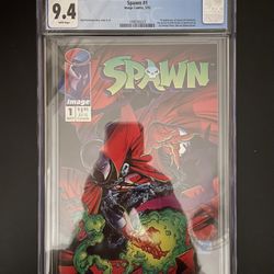 Spawn #1 - CGC 9.4 NM! - first ever appearance - perfect slab!