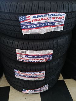 Tengo un set de llantas nuevas 225 70 15 de la marca americana