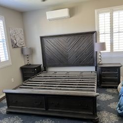 King Bed Frame With Storage 
