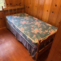 Twin Wooden Bed