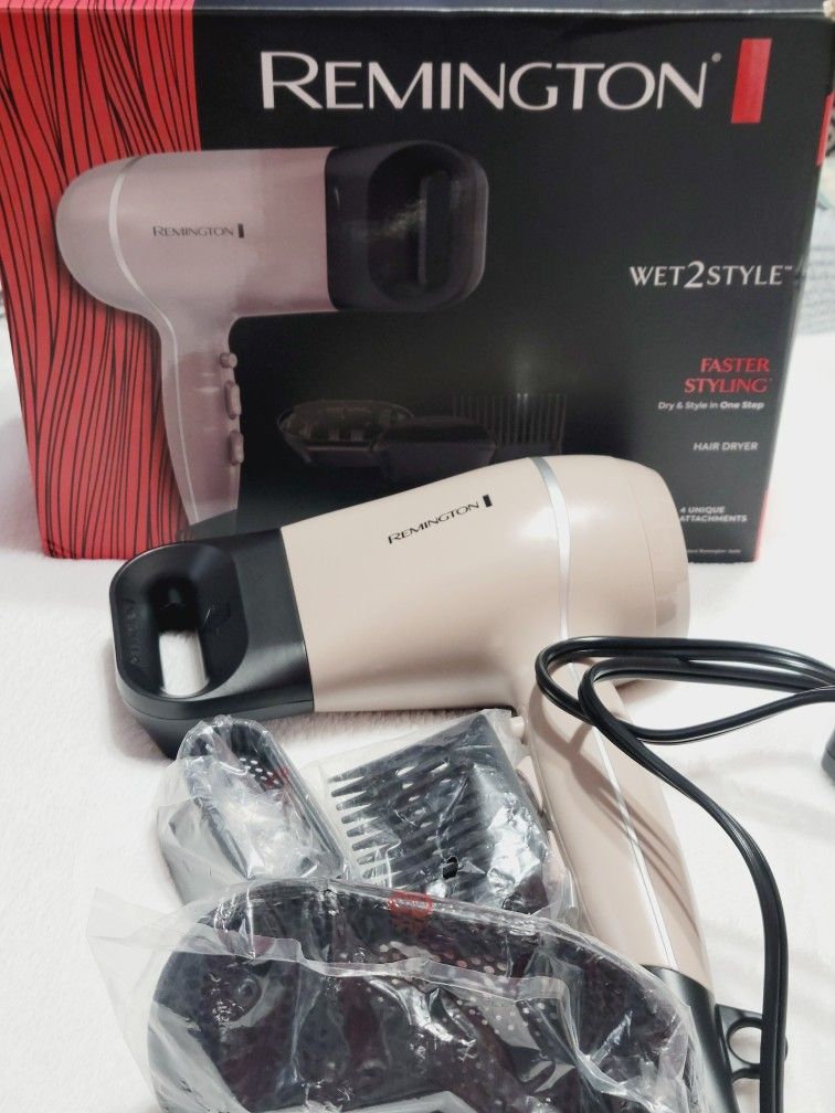 Remington Pro Wet2style Hair Dryer, With Ionic & Ceramic Drying Technology, Mauv