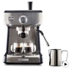 Calphalon BVCLECMP1 Temp iQ Espresso Machine with Steam Wand, Stainless