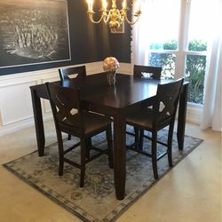 Dining room table with chairs