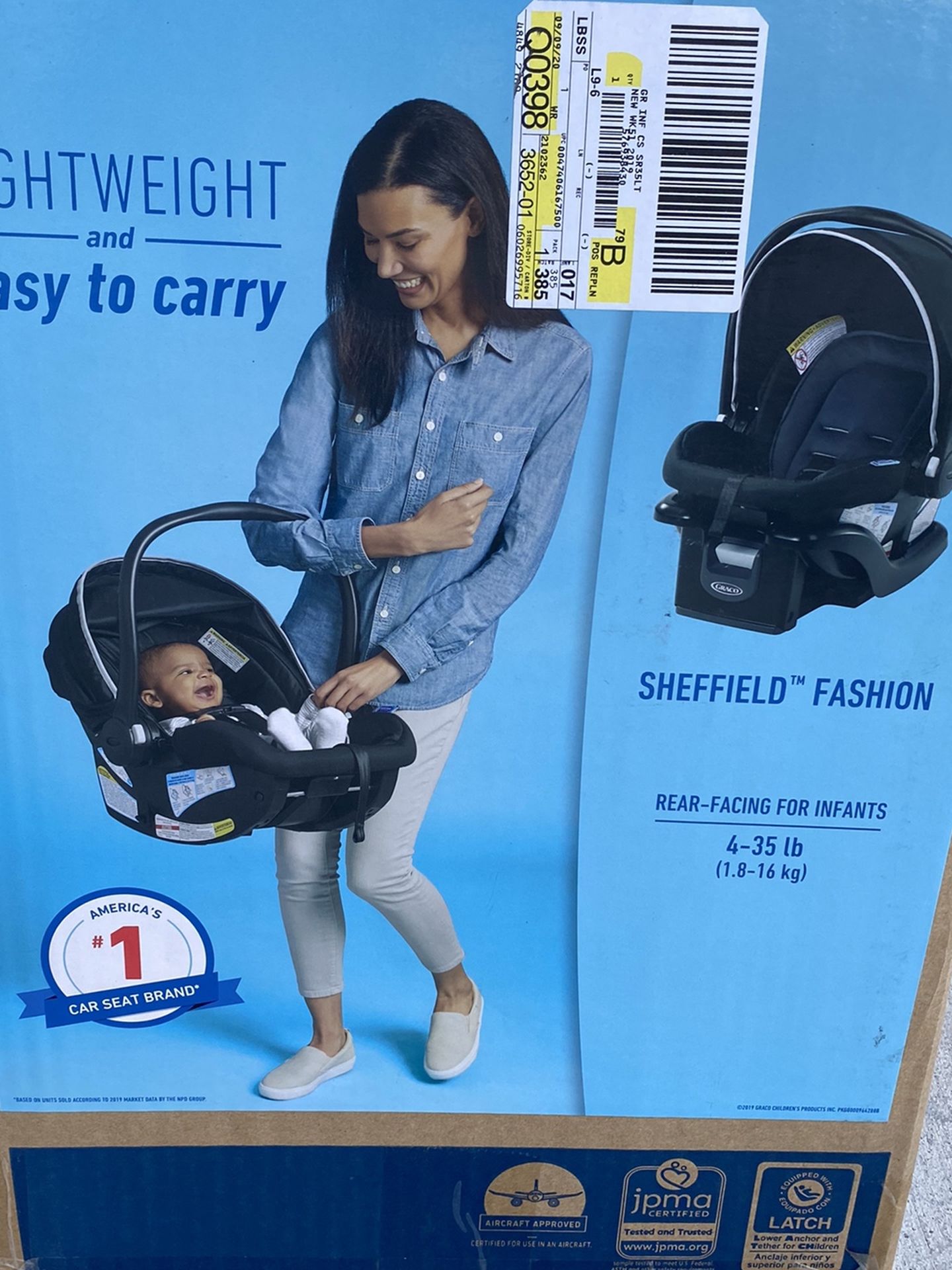 Brand new Graco SnugRide 35 Lite infant car seat!!