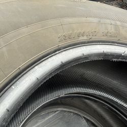 Pair Of Yokohama 235-60-17 Tires