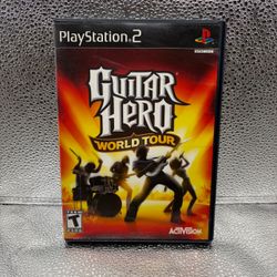Guitar Hero World Tour Sony PlayStation 2 PS2, TESTED & WORKING!