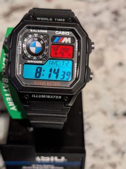 BMW Custom Casio AE1200 Black watch