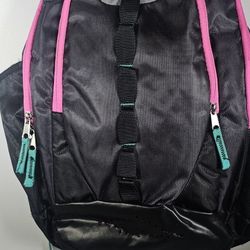 NWOT- AVIA Backpack. Color - Black, Blue and Pink accents.