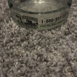Riverside Hotel Resort & Casino Glass Ashtray Vintage Laughlin Nevada 3.5"