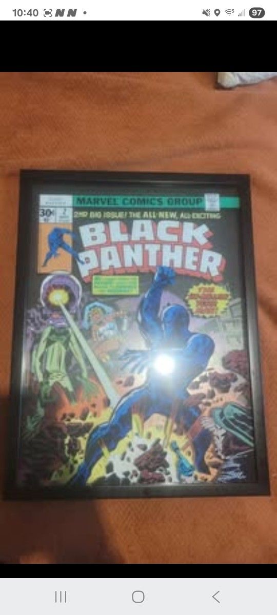 Black Panther Marvel Comic Poster