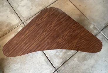 MCM wood boomerang coffee table