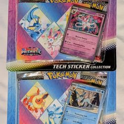 Pokémon Cards Prismatic Evolutions Tech Sticker Collection