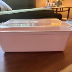 1950s Vintage Lustro-Ware PINK crisper drawer vintage mid century