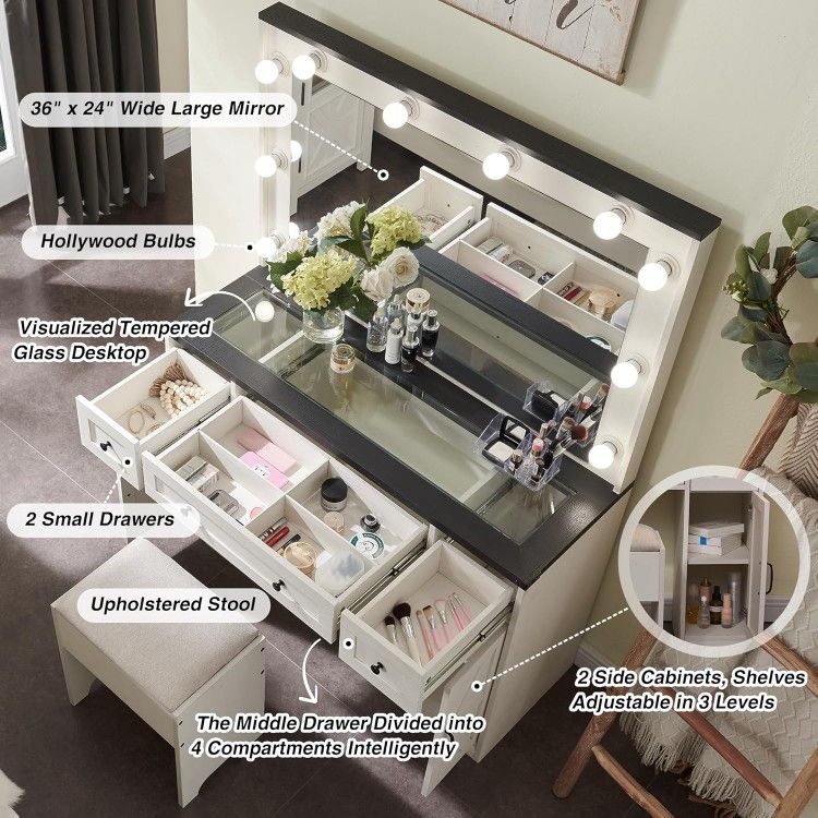 New Vanity With Stool