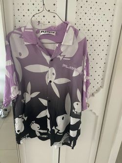 Vintage Playboy Shirt Mens Large Pacsun Button Up Bunnies AOP Graphic