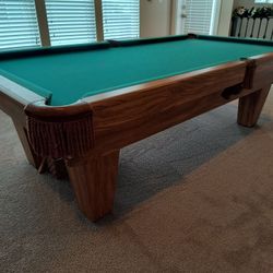 Brunswick Scottsdale 8' Slate Pool Table + Equipment 