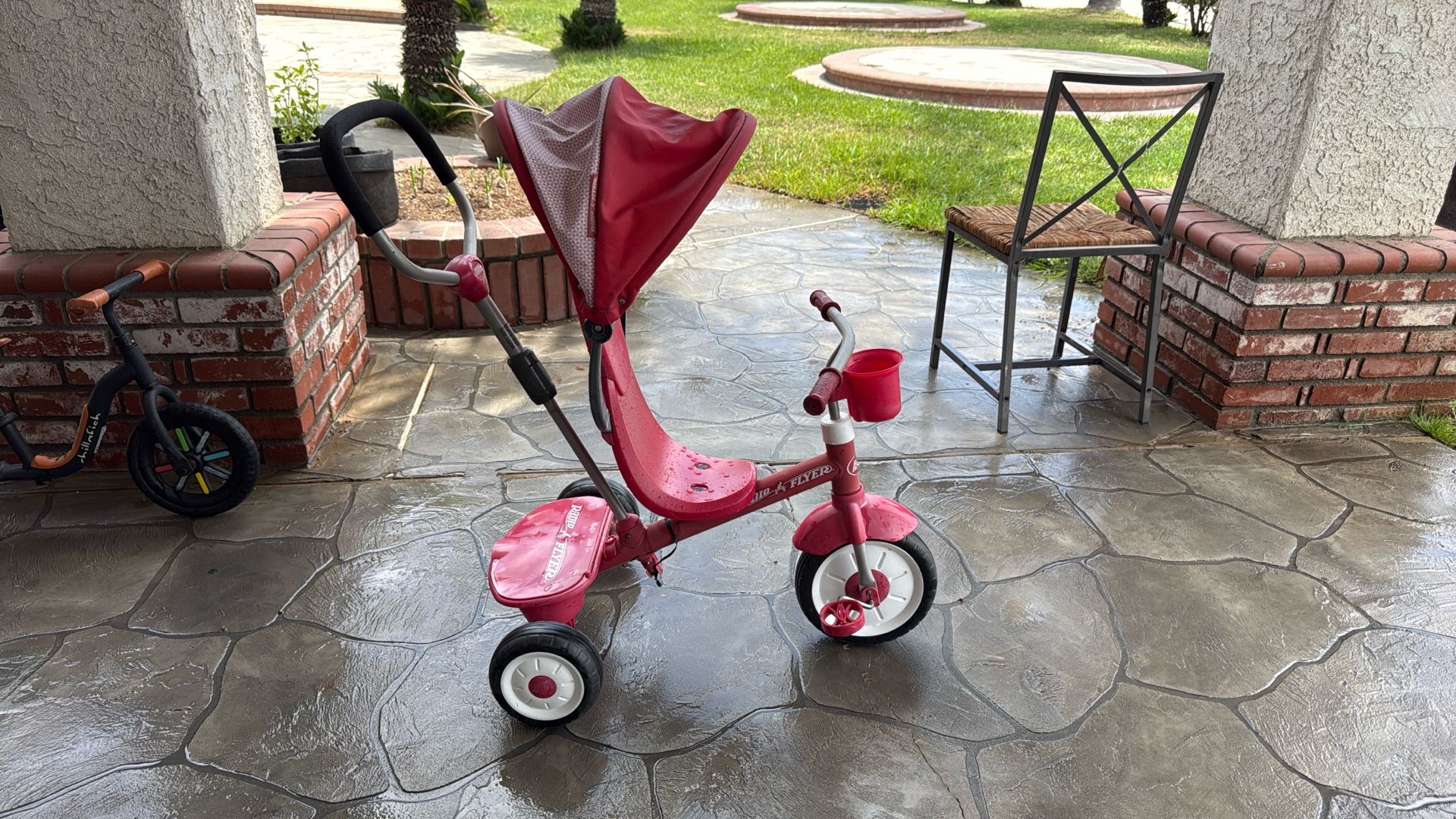 Radio Flyer Tricycle /w Canopy + Push Bar