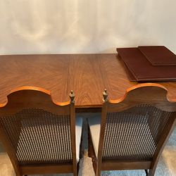 Formal Dining Table, 8 Chairs, Table Cover PICK UP TODAY OR TOMORROW ONLY