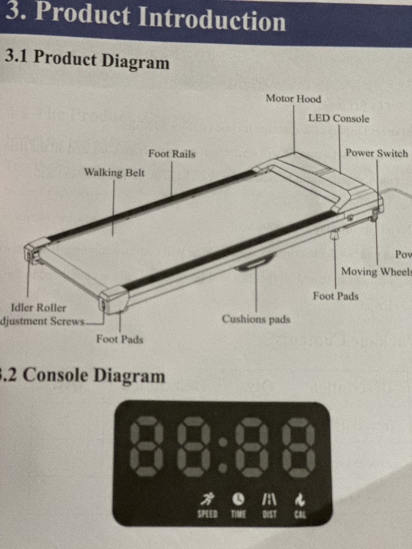 walking pad console installation diagram