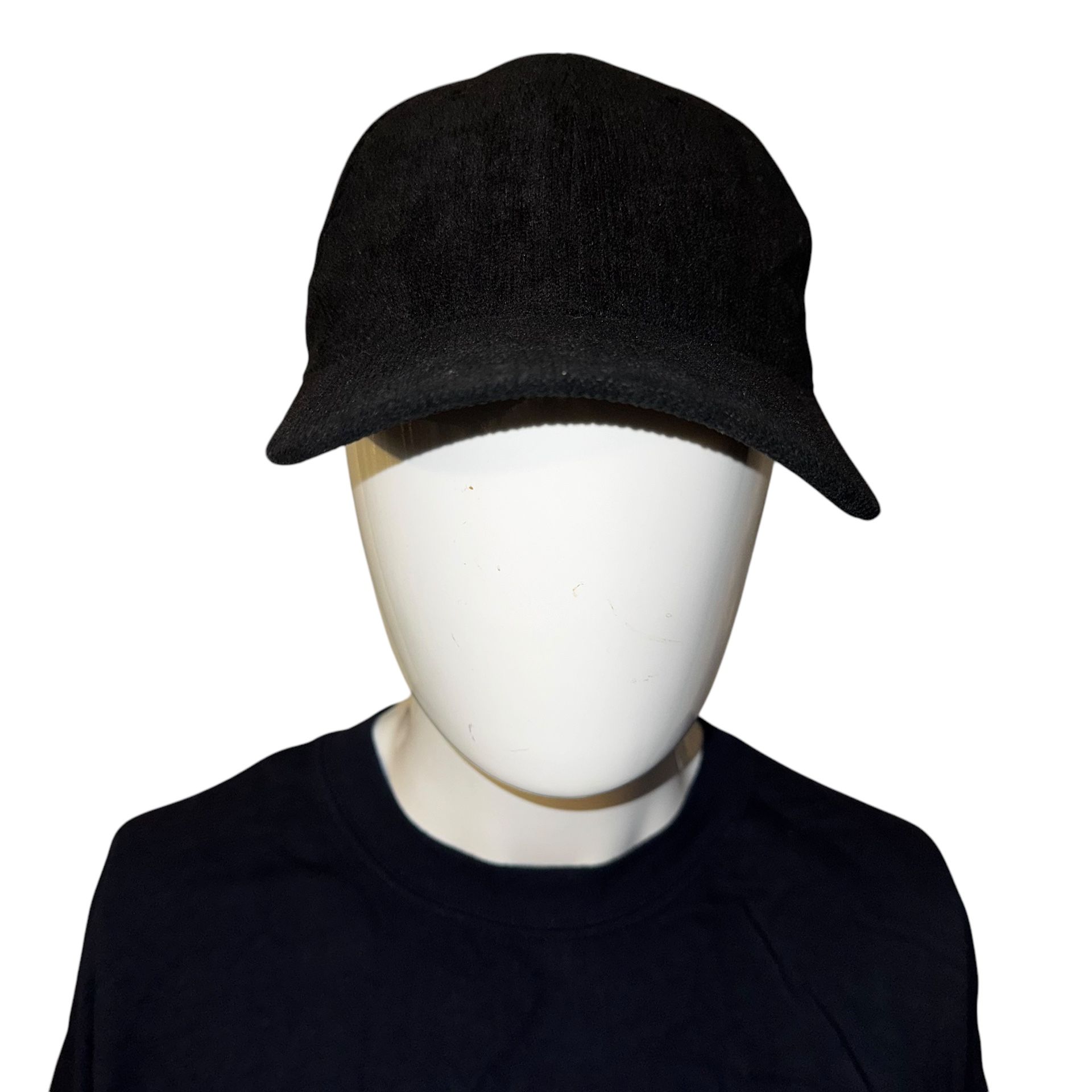 Vintage Black Hat Cordoroy Style Baseball  Cap  (Unisex) Size: OS