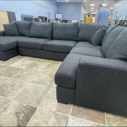 Arny Smoke Modular 158" 8-pc Sectional  / couch 2799