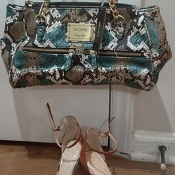 Jessica Simpson Shoes And Nicole Pocketbook Snakeskin asSet