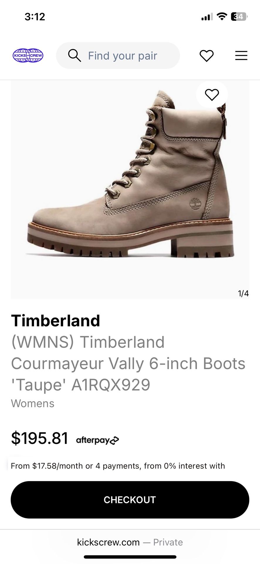 Woman’s Timberland boots