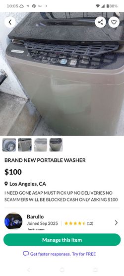 Portable washer