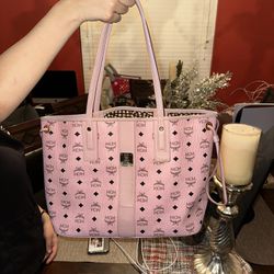 MCM Pink Tote Bags