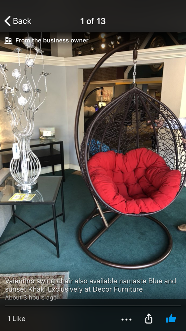Brand New Swing Chair Available In Diffe Colors Furniture Brand New Swing Chair Available In Diffe Colors Furniture Santa Cruz Ca Offerup
