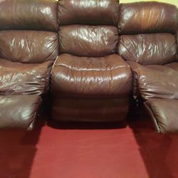 Australian Leather Duel Recliners Couch Can Deliver Okc Area 30