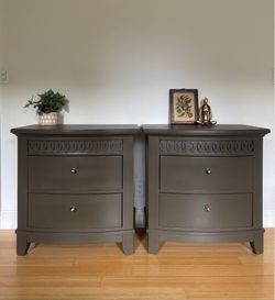 Oversized Deep Green Nightstands