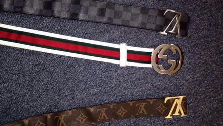 Gucci belt to louie belts Gucci size 52 130 black louie size 48