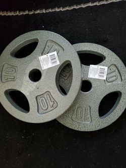 🔥New CAP 10 Lb Weight Plates - Set of 2 - 1” Standard🔥