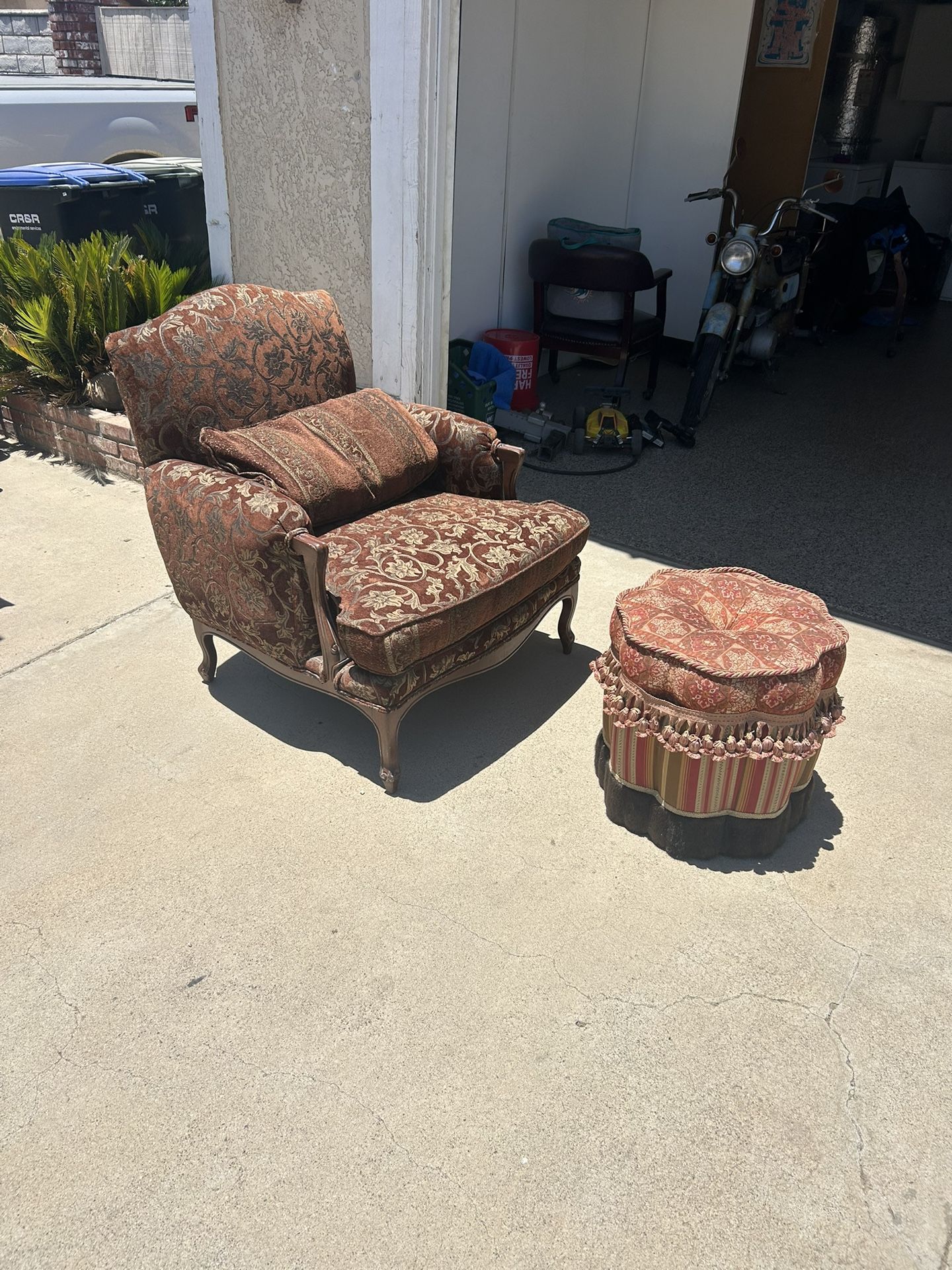 Chair And Foot Stool