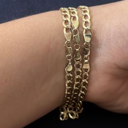 10k Gold Cuban Bracelets