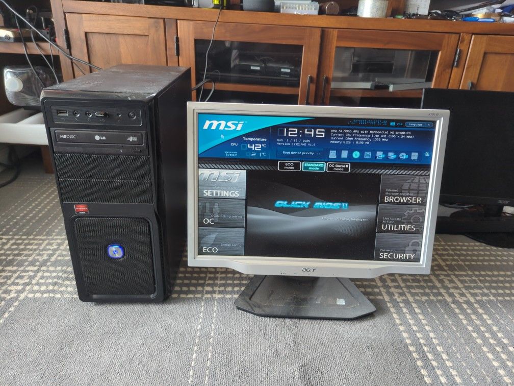 Computer And Monitor