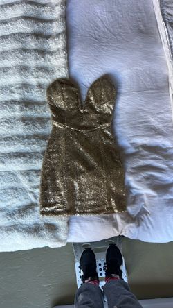 Gold Tobi Sequin Dress Size S