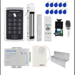 Door Access Control System Kit RFID Keypad 280KG/600lbs Electric Magnetic Door Lock Kit Home Securit