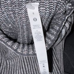Lululemon Cotton Cashmere Mock Neck Sweater New