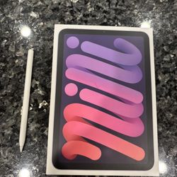 iPad Mini 6th Gen Purple With Pencil 64GB