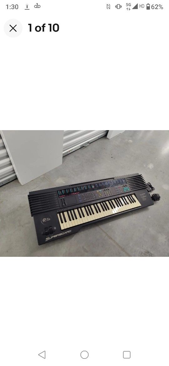Excellent Vintage KAWAI Superboard FS800 61-Key Musical Drum Pad MIDI Keyboard