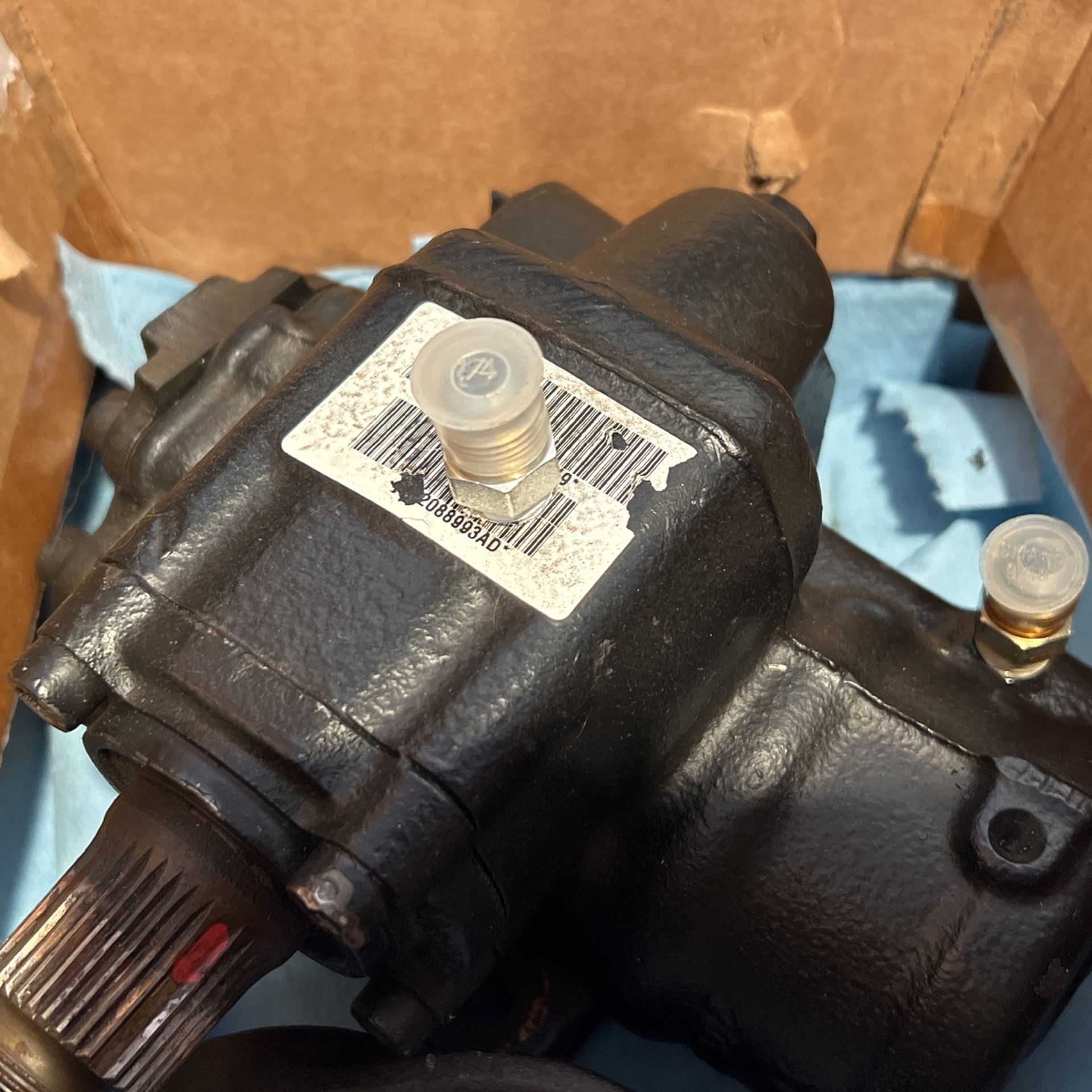 Jeep TJ LJ 0306 Steering Box Drilled And Tapped For Hydro Assist for