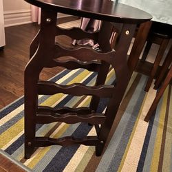 Wine Rack End Table