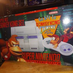 Super Nintendo Donkey Kong Set