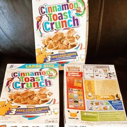Pokemon Cinnamon Toast Crunch, Limited Edition Box, 3 Cards Inside, Pikachu Foil $20 Each