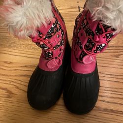 Size 12 Snow Little Girls Boots Gently Used Very Clean
